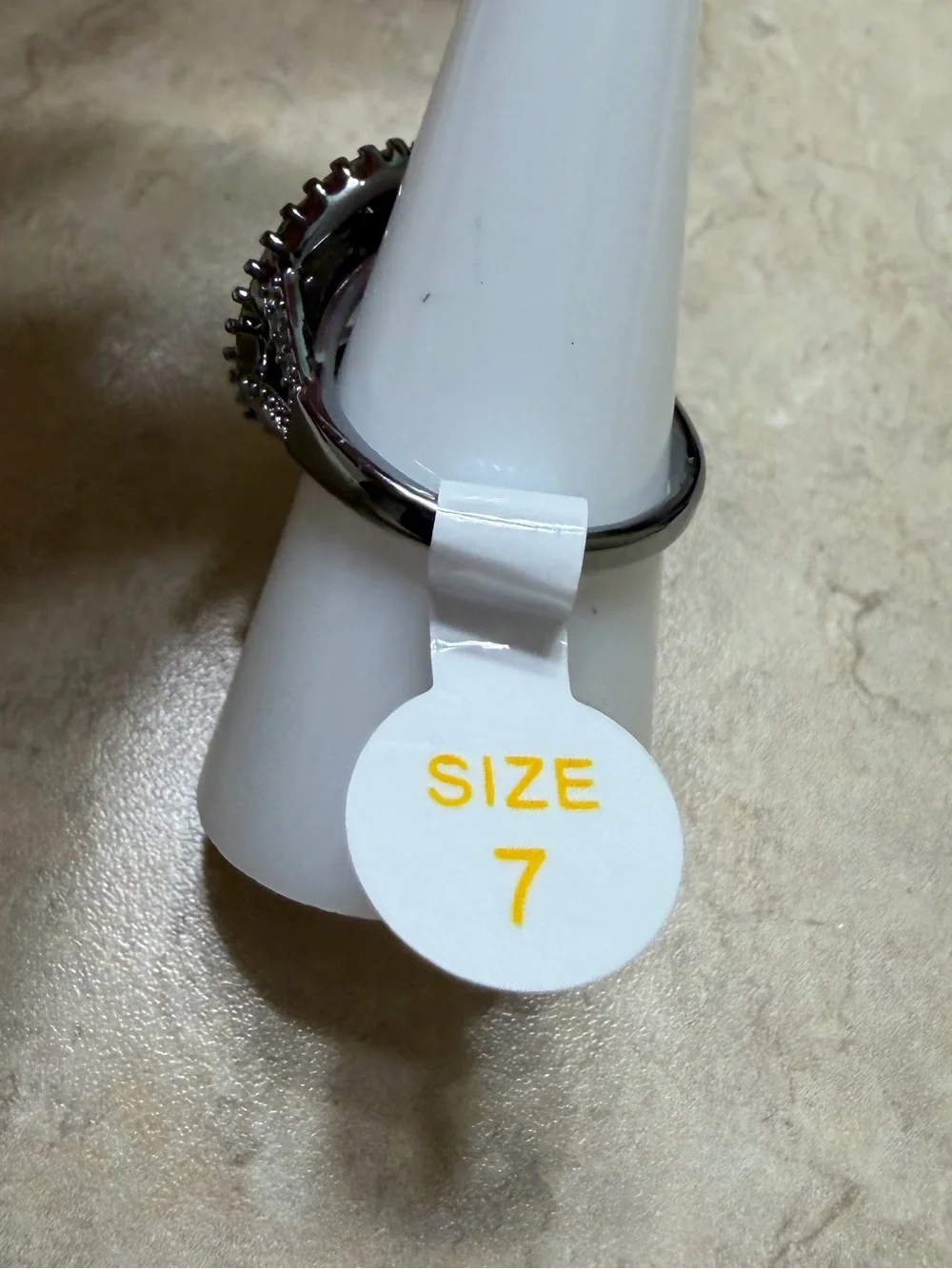Bomb Party Size 7 Ring-Stuck on Your Love Alexandrite on Hematite RG75571